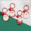 Red Santa Resin Keychains Red Ring Bell Four Styles view 4