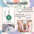 Color Soft Donut Keychain Pink Base Six Frosting Styles view 4