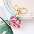 Gold Rhinestone Mini Handbag Keychains 3 Color Options view 3