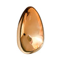 Large Smooth Polished Teardrop Brooch In Gold Tone Or Silver Tone view 5