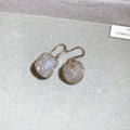 Textured Loop Earrings in Gold Tone Stud and Silver Tone Drop Styles view 7