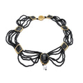 Layered Beaded Lace Collar Necklace in Three Colors view 5