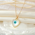 Gold Tone White Cat Eye Heart and Round Jewelry Options view 6