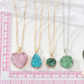 Gold and Silver Tone Druzy Style Pendant Necklaces in Eight Designs view 3