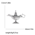 Enamel Genie Lamp Brooch in Five Metallic Colorways view 7