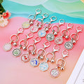 Twelve Zodiac Bell Plaque Keychains from Rat through Pig in Pictured Designs view 3