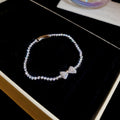 Crystal Pave Bow Tennis Bracelets Silver and Gold Tone view 6