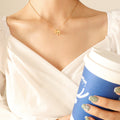 Gold Tone 3D Elephant Pendant Necklace Fine Cable Chain view 6