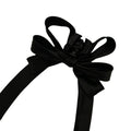 Black Multi Loop Bow Hair Claw With Two Long Ribbon Tails view 5