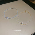 Oval Crystal Center Tennis Bracelet In Gold Or Silver Tone view 2
