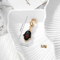 Gold Tone Pressed Flower Hamsa Lobster-Clasp Charms in Nine Options view 4