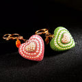 Pearl Heart Keychains in Eight Colors plus Assorted Option view 2