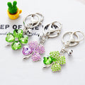 Mixed Crystal Clover and Cross Keychains in Fifteen Pictured Designs view 2