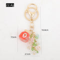 Fruit Jar Flower Tassel Keychain Acrylic Bag Charm view 2