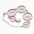 Multi Tray Stainless Steel Bracelet Settings in Two Layouts view 2