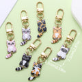 Cat Charm Keychains in 22 Pictured Variations for Bags and Keys view 3