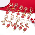 Fifty-Four Red Lunar Festival Keychains and Phone Strap Charms view 2