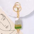 Rhinestone Ice Cream Popsicle Keychain Gold Bag Charm view 10