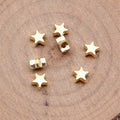 Five-Point Star Spacer Beads in 4 Finishes for Jewelry Making view 2