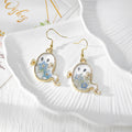 Pressed Flower Ghost Necklace, Earrings and Coordinated Set view 5