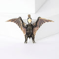 Colorful Flying Pterosaur Brooch with Wide Enamel Wings view 7