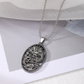 Silver Tone Dragon Pendant Necklaces on Ball Chains in Six Designs view 4