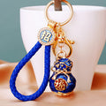 Chinese Fortune Gourd Keychains with Cords and Loose Braided Loops view 2
