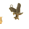 Spread Wing Eagle Metal Charm in 4 Decorative Finishes view 5