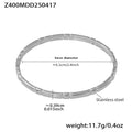Slim Bamboo Segment Hinged Bangle Gold And Steel Tone view 7