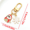 Seven Christmas Character Metal Clasp Keychain Designs view 8