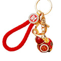 Enamel Mouse and Fortune Gourd Keychains in Five Pictured Colors view 5
