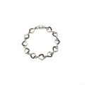Hollow Heart Link Rhinestone Bracelets Four Metal Tones view 5