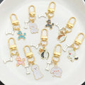 Dog and Bone Enamel Clasp Keychains in 16 Playful Designs view 1