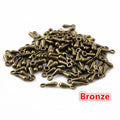 Small Teardrop End Charms in Five Metal Finishes, 7 × 3 mm view 3
