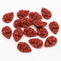 Textured Glitter Teardrop Resin Cabochons in Two Sizes view 11