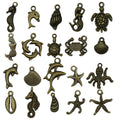 Blue Starfish and Turtle Metal Charms with 7 Listed Options view 9