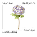 Enamel Hydrangea Stem Brooch Pink Purple Blue White Four Colors view 4
