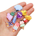 Mixed Dessert Dice Animal and Mushroom Resin Charms view 5