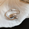 Silver Teardrop Cuff