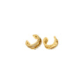 Triple Band Crystal Clip On Ear Cuffs in Two Finishes view 5