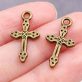 Gold-Tone Cross Metal Charms with 26 Listed Options view 12