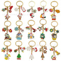 Christmas Charm Keychains Featuring Red Santa Across 81 Pictured Variations view 5