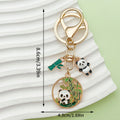 Panda Charm Keychains Featuring White Flower Across 45 Pictured Variations view 11