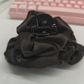 Satin Flower Hair Claw In Black Or Brown With Extra Gallery Colors view 7
