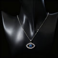 Rhinestone Evil Eye Pendant Necklaces Gold Silver Four Styles view 7