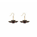 Black Coffin Cross Halloween Novelty Long Hook Earrings view 5