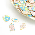 Polished Globe Alloy Charms in 4 Styles for Jewelry Crafts view 1