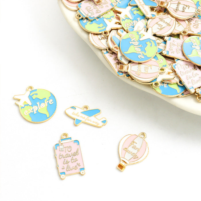 Polished Globe Alloy Charms in 4 Styles for Jewelry Crafts