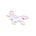 Pastel Enamel Unicorn Charms in Blue and Pink Colorways view 4