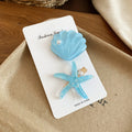 Glitter Resin Shell And Starfish Duck Bill Clip Sets view 8